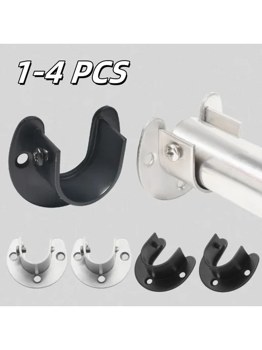 Нет бренда Кронштейн для вешалки из нержавеющей стали, silver, 19mm, 2p, серебристый, фото 4