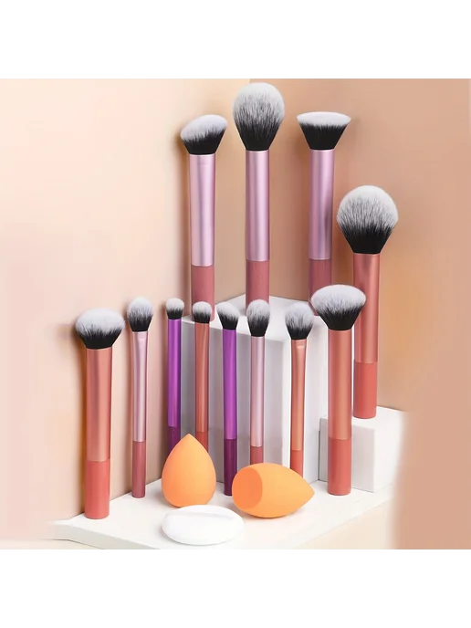 LUXEBLEND Набор кистей для макияжа из 12 штук Pink, розовый, фото 2