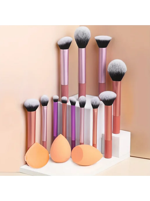 LUXEBLEND Набор кистей для макияжа из 12 штук Pink, розовый, фото 4