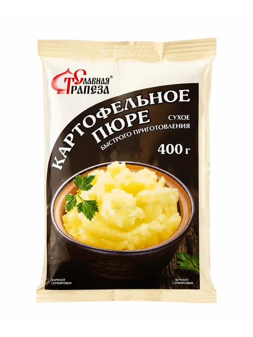 Славная Трапеза Пюре картофельное быстрого приготовления 1 кг, 400 г, фото 3