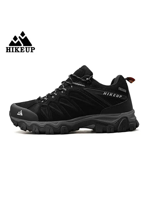 HIKEUP Мужские Кожаные Походные Ботинки Дышащие Спортивные, вариант