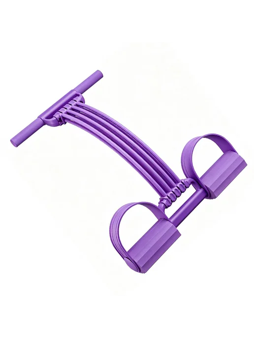 Резинка с ручками для тренировки и растяжки, цвет Purple, фиолетовый, фото 2