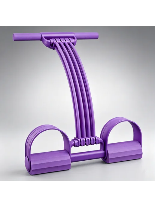 Резинка с ручками для тренировки и растяжки, цвет Purple, фиолетовый, фото 4