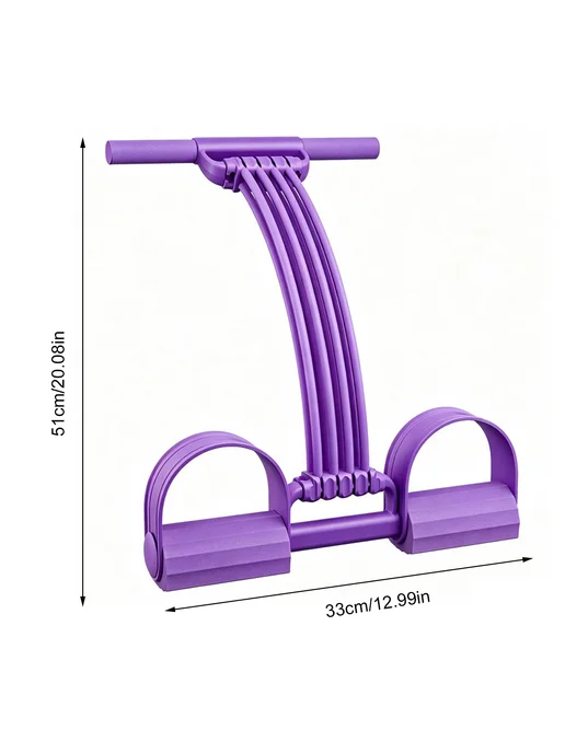 Резинка с ручками для тренировки и растяжки, цвет Purple, фиолетовый, фото 5