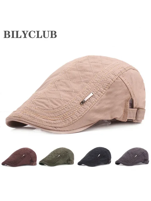 BILYCLUB Мужские хлопковые береты 2026 Серый, Dark Grey, серый, фото 2