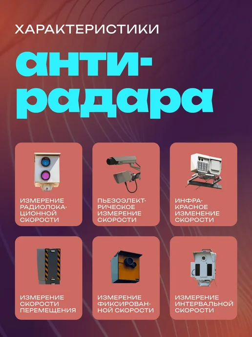 Автомобильный радар детектор, красный, фото 4