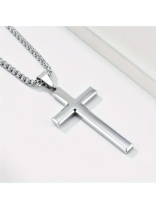 INGCHAU Христианское ожерелье из нержавеющей стали Silvery, вариант