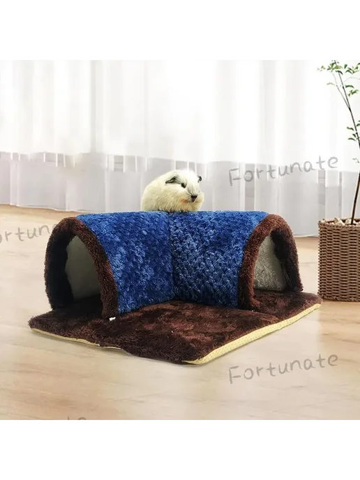 Домик для грызунов, Туннель 35X7X35см, синий Канал, 35x7x35 см, фото 3
