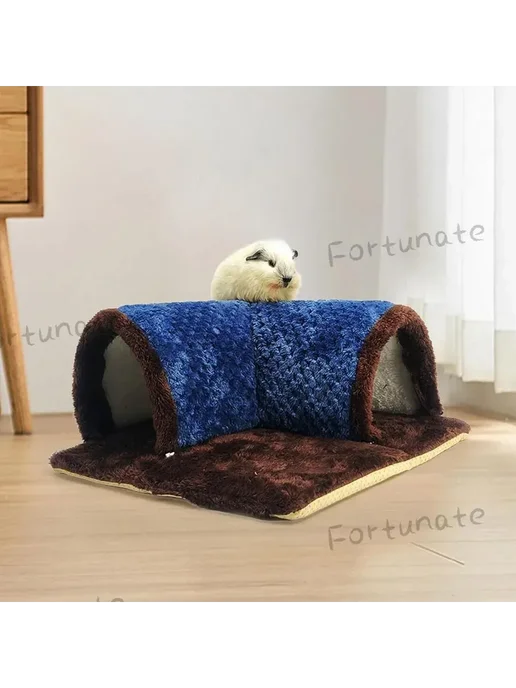 Домик для грызунов, Туннель 35X7X35см, синий Канал, 35x7x35 см, фото 6