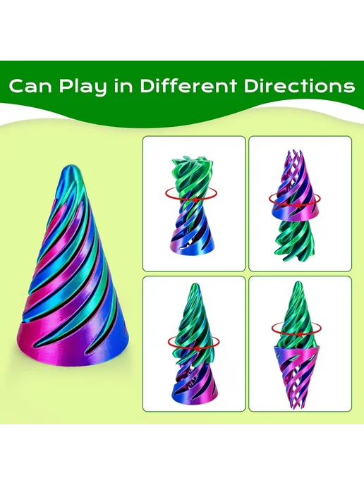 Нет бренда 3D-печать антистресс игрушки набор из 6 штук Rainbow White, белый, фото 4