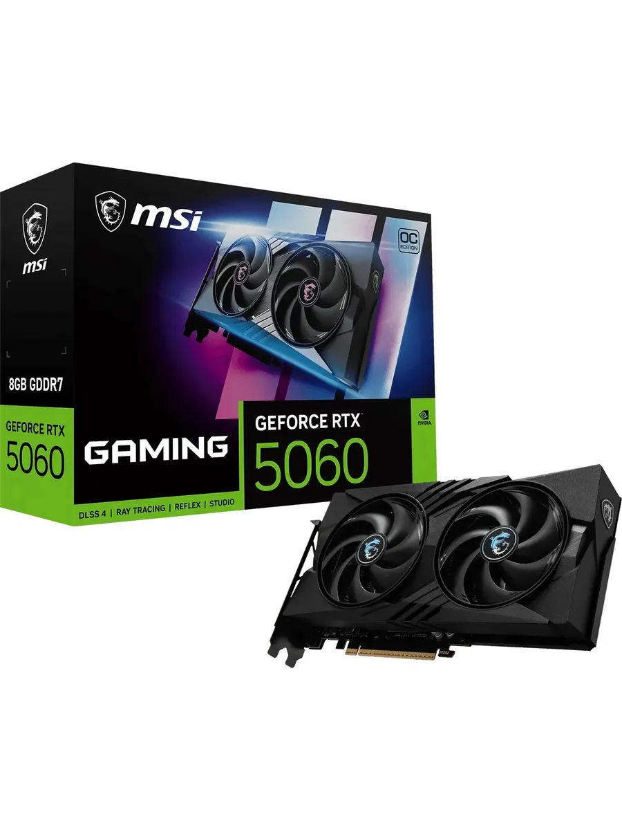 MSI Видеокарта PCI-E 5.0 RTX 5060 8G GAMING OC V1