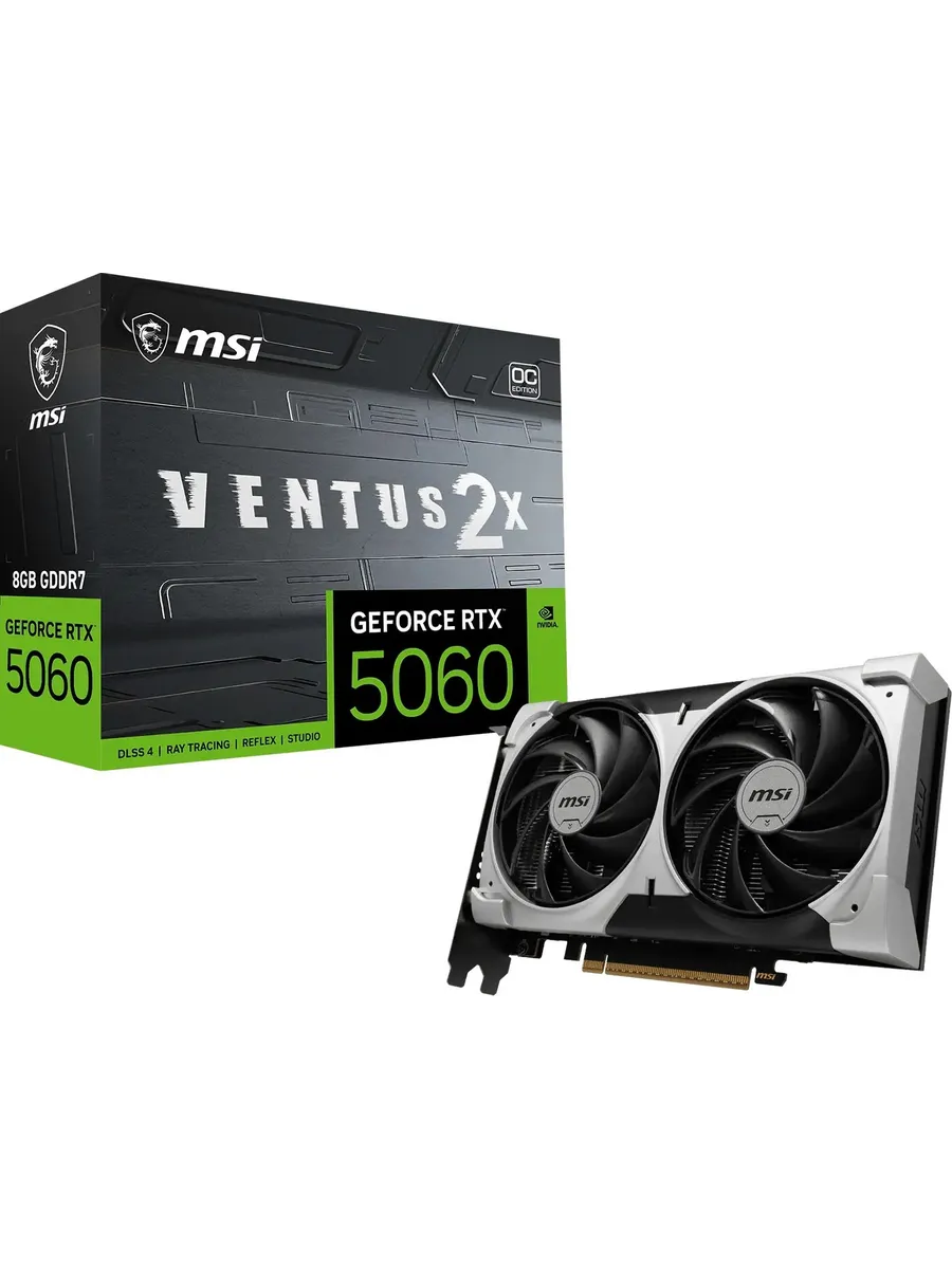 MSI Видеокарта PCI-E 5.0 RTX 5060 8G VENTUS 2X OC