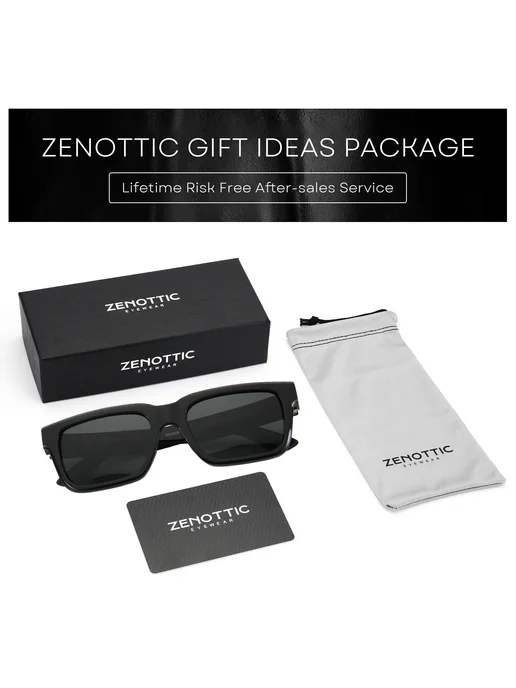 ZENOTTIC Женские солнцезащитные очки квадратные поляризован, вариант, фото 7