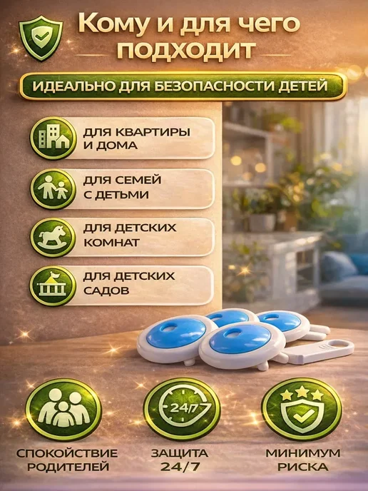 ТЕРАЛИ Защитные детские заглушки от тока, голубой, фото 3