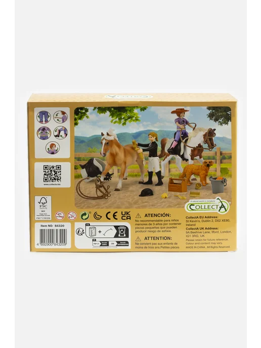 Collecta Игровой набор с фермершей, собакой, лошадью, белый, фото 4