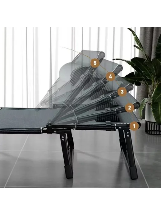 mircamping Шезлонг для отдыха с матрасом дачи пляжа, вариант, фото 2