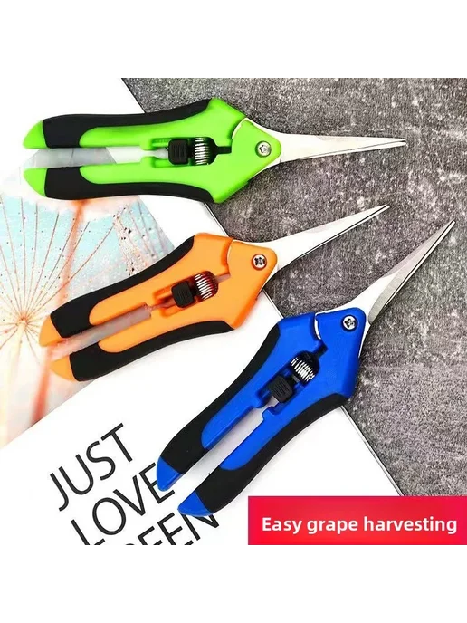 QHSPE Садовые ножницы для сбора урожая Зеленый, C PP Bag out, зеленый, фото 2
