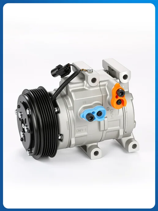 SPRACING Компрессор кондиционера Hyundai Solaris Kia Rio LCAC 08L4, вариант, фото 7