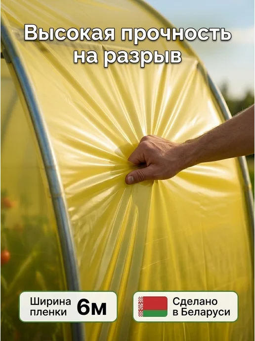 Многолетняя Пленка для теплиц и парников 200 мкм 6х10м, 6x10 м, фото 2