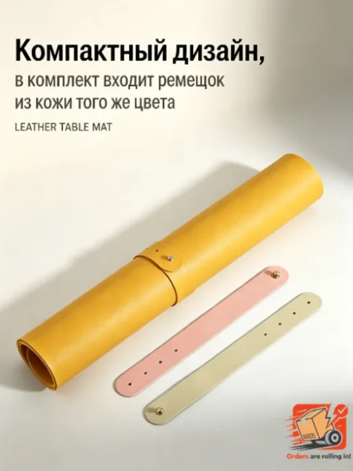 Многофункциональный кожаный коврик для стола 60*30CM, серый, фото 2