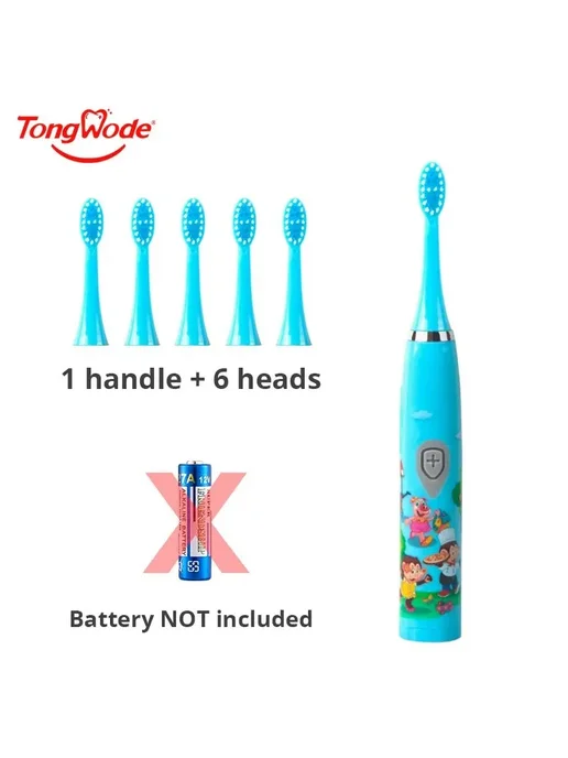 TONGWODE Детская электрическая зубная щетка Sonic SOFT, 4 режима Pin, вариант, фото 2