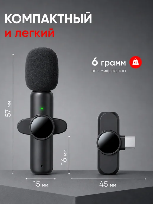 SoniX Микрофоны петличные беспроводные для iPhone и Android 2шт, 2 шт, фото 3