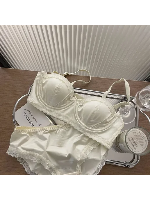 Женский комплект из кружева Minimizer, розовый, фото 4