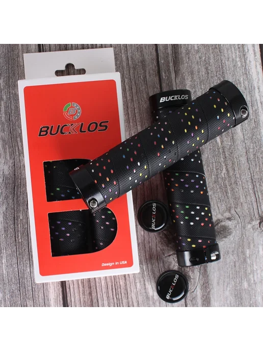 BUCKLOS Ручки для велосипеда оранжевые, MTB, оранжевый, фото 2
