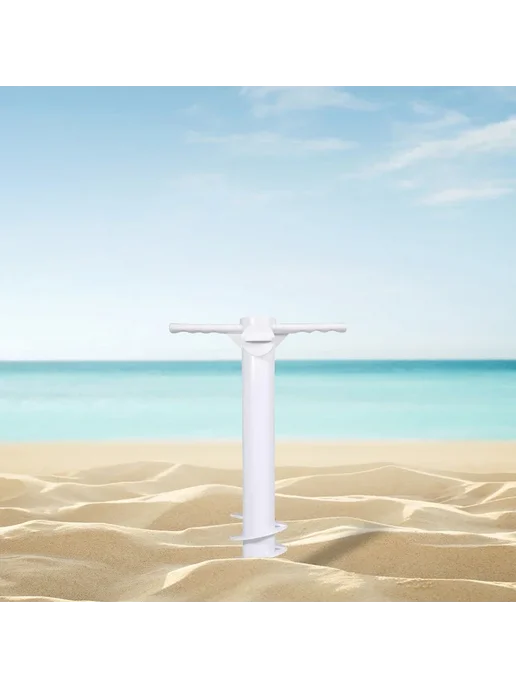 Нет бренда Подставка для пляжного зонта 5 Spin Summer с крюковыми встав, белый, фото 7