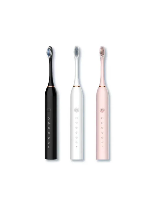 Нет бренда Электрическая зубная щетка X3 черный ABS 3 brush heads, черный, фото 6