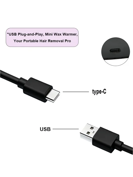 Нет бренда USB мини-нагреватель для воска белый квадратный SS-2305, белый, фото 5