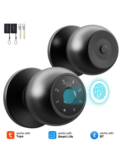 Нет бренда Умный Bluetooth-замок Для Двери, Домашняя Система Безопаснос, черный, фото 2