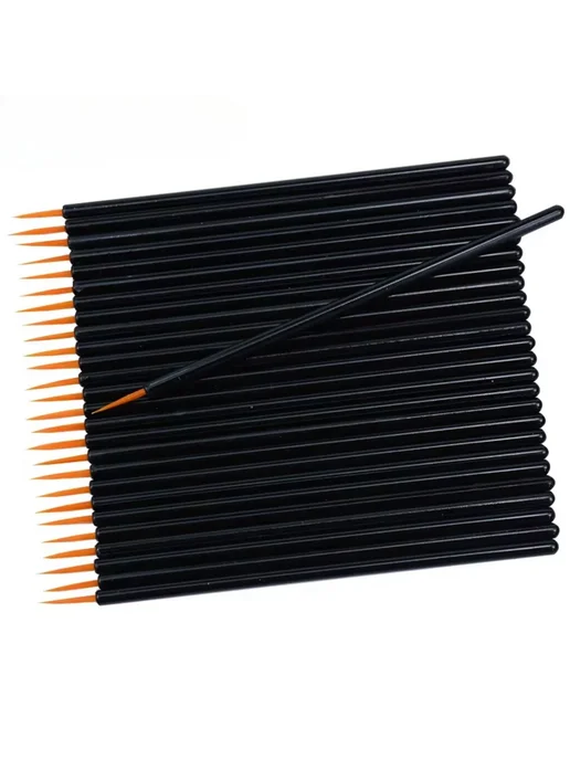 Нет бренда Гелевые кисти для маникюра 50 шт. Eyeline brushes, 50 шт, фото 3