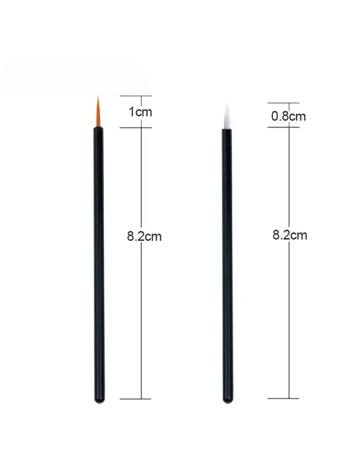 Нет бренда Гелевые кисти для маникюра 50 шт. Eyeline brushes, 50 шт, фото 7