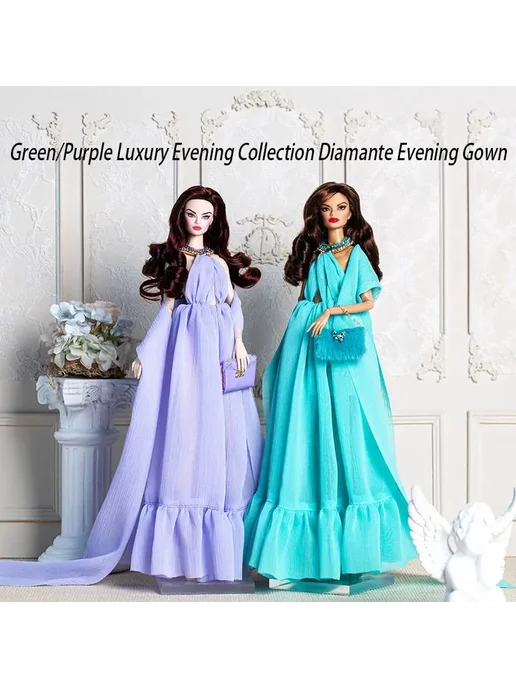 Xianxian Princess Вечернее платье для куклы 1 6, Green Evening Dress, зеленый, фото 3