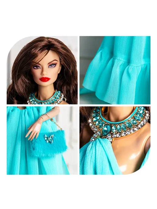Xianxian Princess Вечернее платье для куклы 1 6, Green Evening Dress, зеленый, фото 5