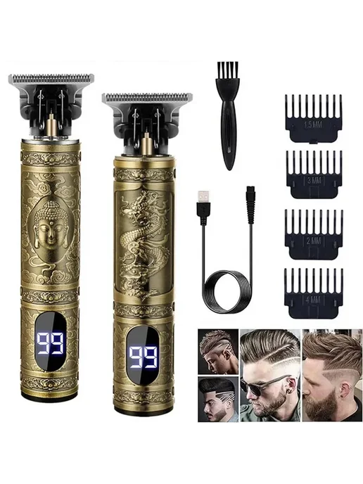 Машинка для стрижки волос Vintage T9 067-Buddha, вариант, фото 4