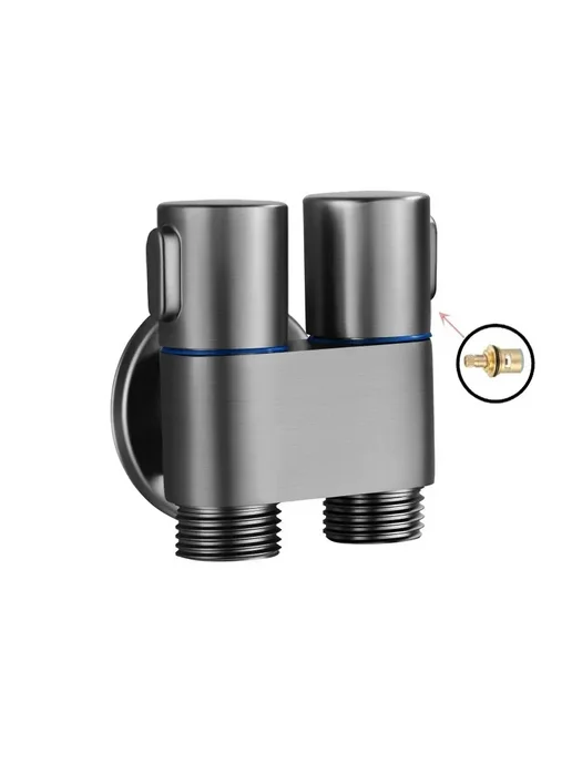 Нет бренда Набор для биде с угловым клапаном Gun Gray-Dual Contro, вариант, фото 6