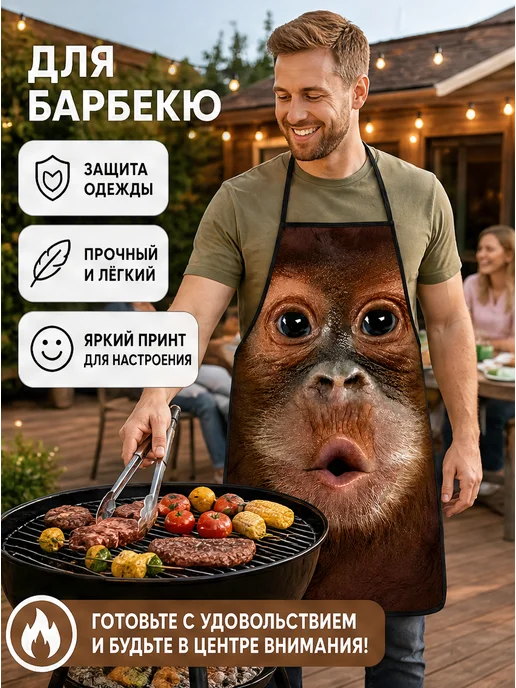 Фартук с рисунком нескольких кошек 60x80 см, водонепроницаем…, 60x80 см, 1 шт, фото 5