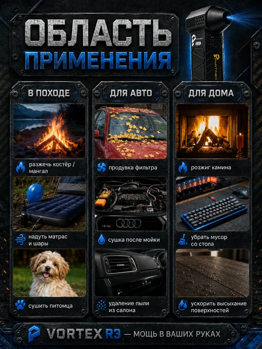 Для компьютера авто и дачи турбовентилятор воздуходувка, вариант, фото 7