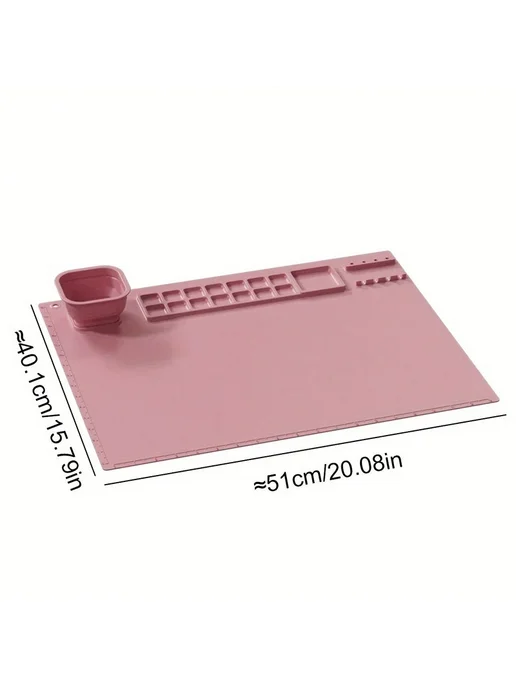 Нет бренда Силиконовая палитра для рисования Pink, розовый, фото 3