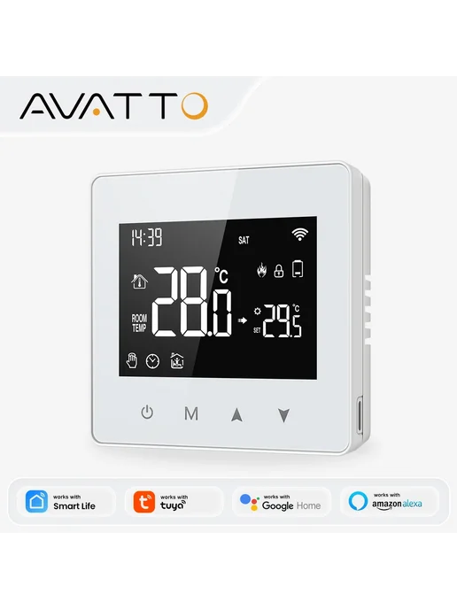 Нет бренда AVATTO WiFi ZigBee Умный Термостат для котла ZigBee Version, вариант, фото 2