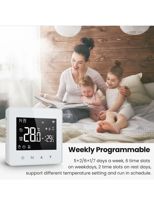 Нет бренда AVATTO WiFi ZigBee Умный Термостат для котла ZigBee Version, вариант, фото 6