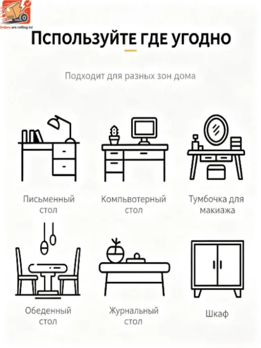 Многофункциональный кожаный коврик для стола 70*35CM, черный, фото 4