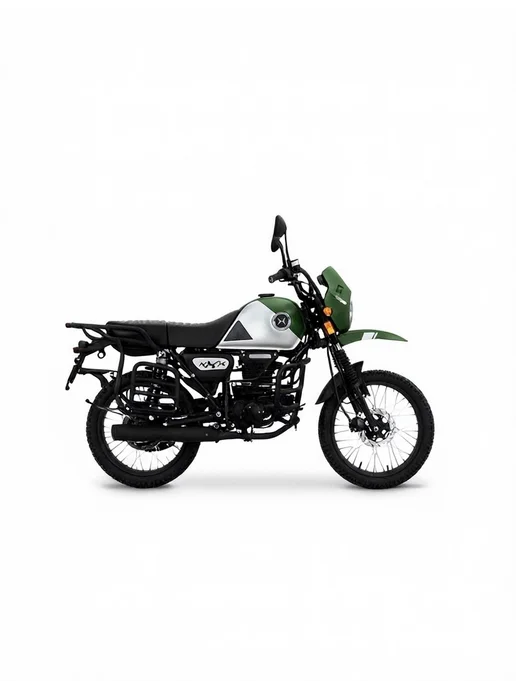 Мопед взрослый бензиновый COLT SCRAMBLER N1100 оранж, зеленый, фото 6