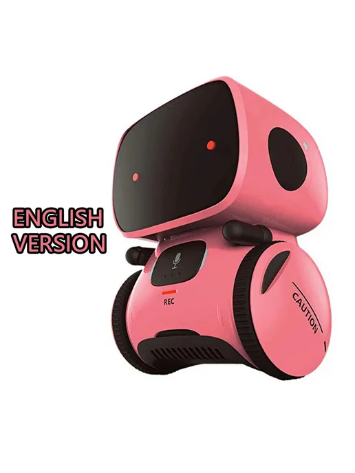 MSFTOYS Робот-игрушка для детей English Blue, розовый