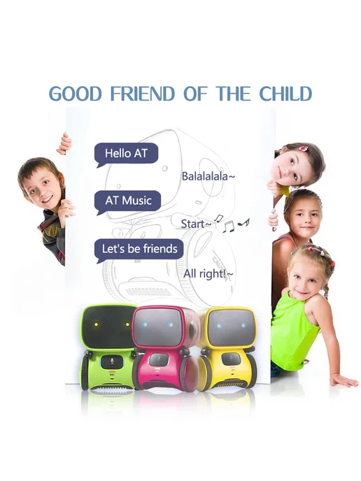 MSFTOYS Робот-игрушка для детей English Blue, розовый, фото 7