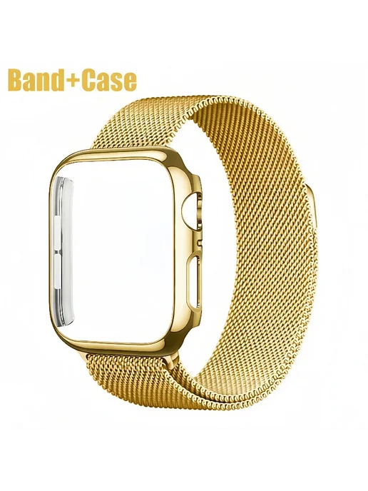 JBAILI Металлический ремешок Milanese Loop+ TPU-чехол для Apple Wat, вариант, фото 2