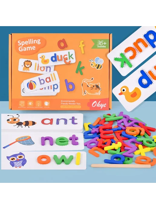 Lee's Sharing Игровые карточки для изучения английских букв, вариант, фото 2