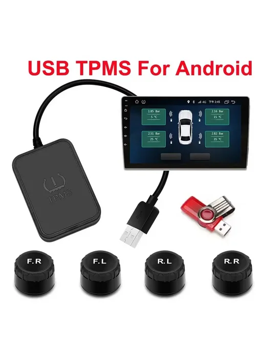 kebedemm Внешний Датчик TPMS Для Android (USB) Для Системы Контроля Д, вариант, фото 2